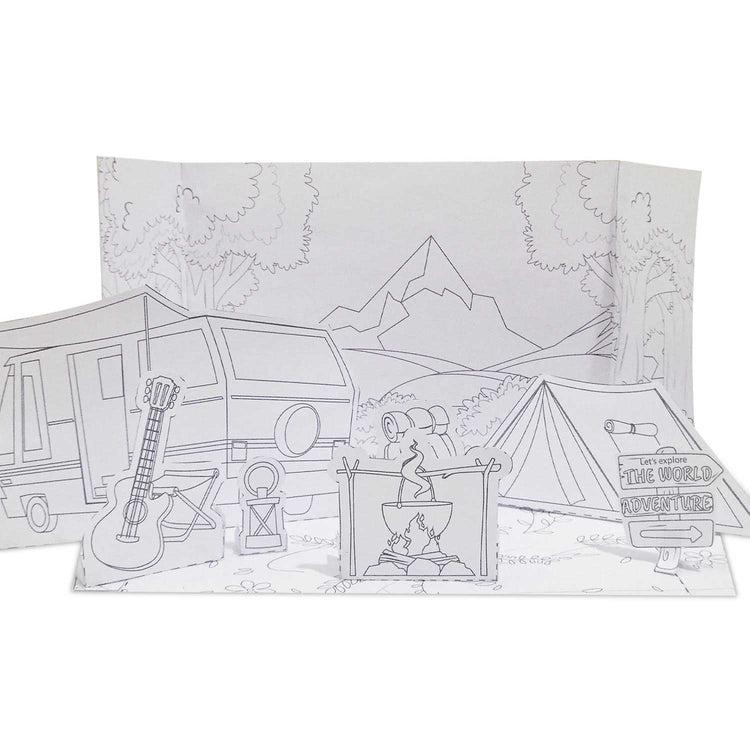Kamp Hayatı 3D Puzzle | Dijital Ürün