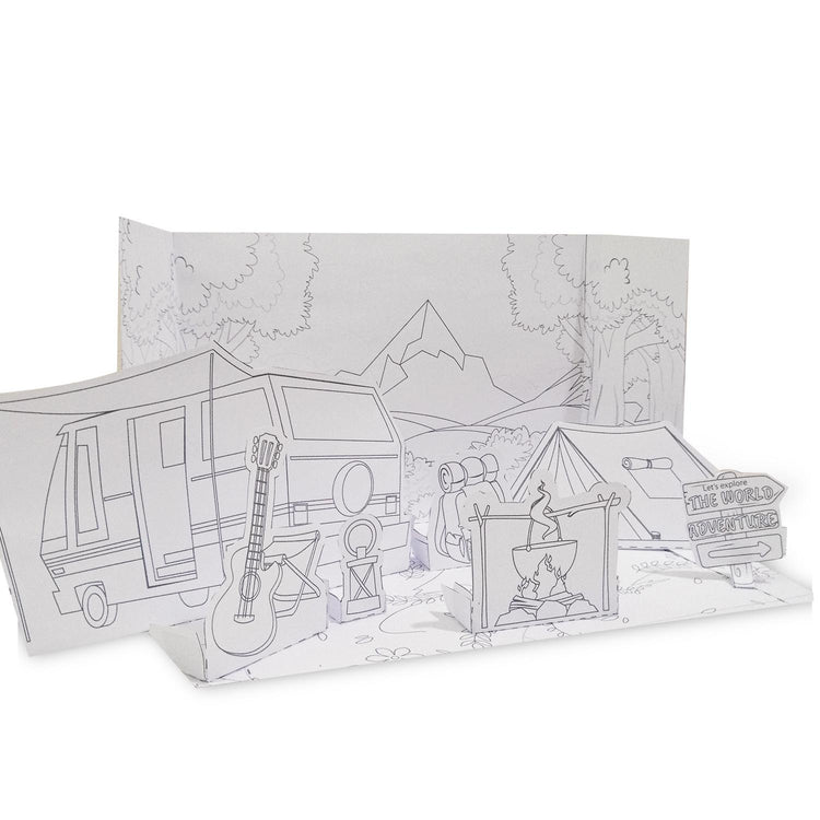 Kamp Hayatı 3D Puzzle | Dijital Ürün