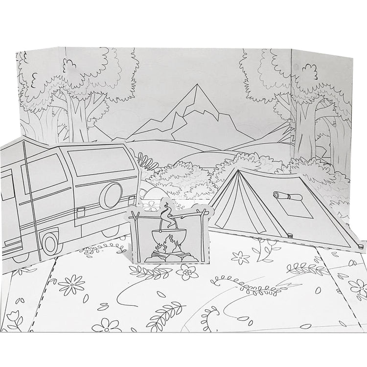 Kamp Hayatı 3D Puzzle | Dijital Ürün