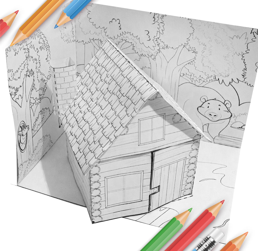 Dağ Evi 3D Puzzle | Dijital Ürün