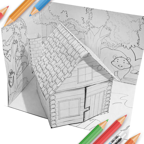 Dağ Evi 3D Puzzle | Dijital Ürün