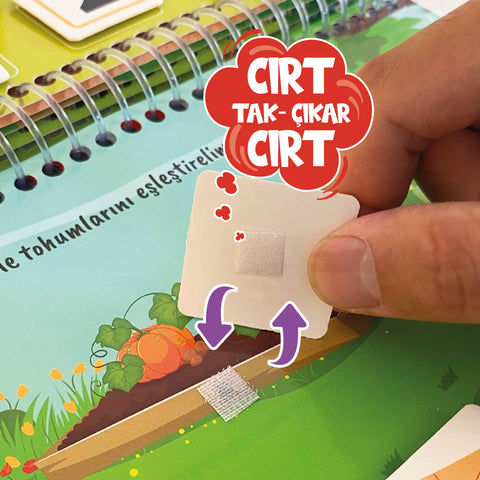 Çocuğumun Tak - Çıkar Cırt Cırtı Çiftlik Hayatı Aktivite Kitabı 2-5 Yaş