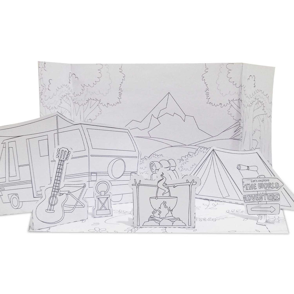 Kamp Hayatı 3D Puzzle | Dijital Ürün