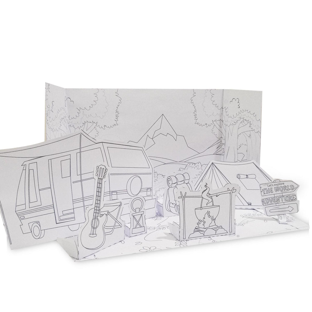 Kamp Hayatı 3D Puzzle | Dijital Ürün