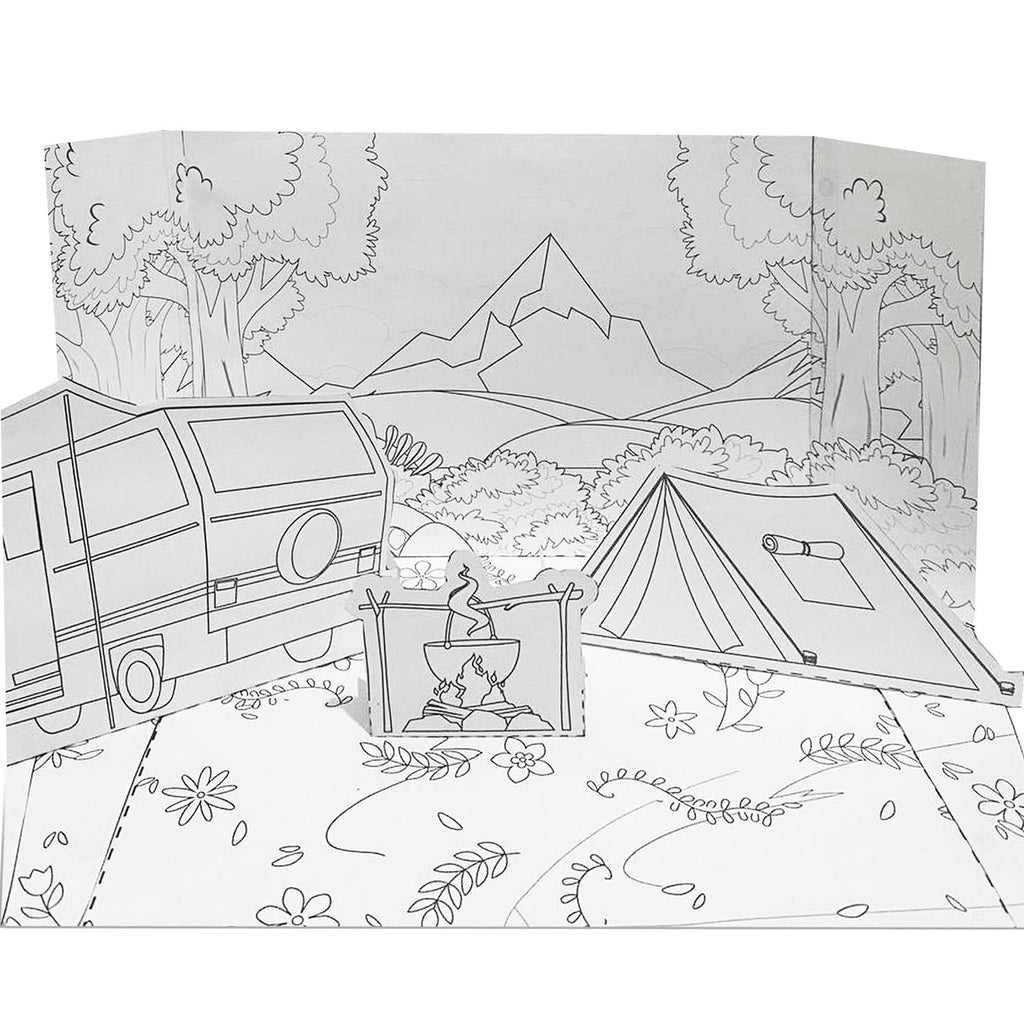 Kamp Hayatı 3D Puzzle | Dijital Ürün